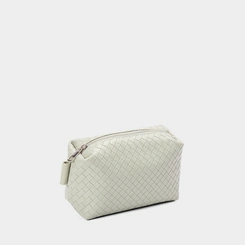 Bolsa Transversal Penélope Pequena Tressê Detalhe Alça Nó Verde
