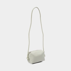 Bolsa Transversal Penélope Pequena Tressê Detalhe Alça Nó Verde