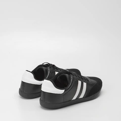 Tênis Penélope Casual Feminino Detalhe Recorte Nobuck Preto