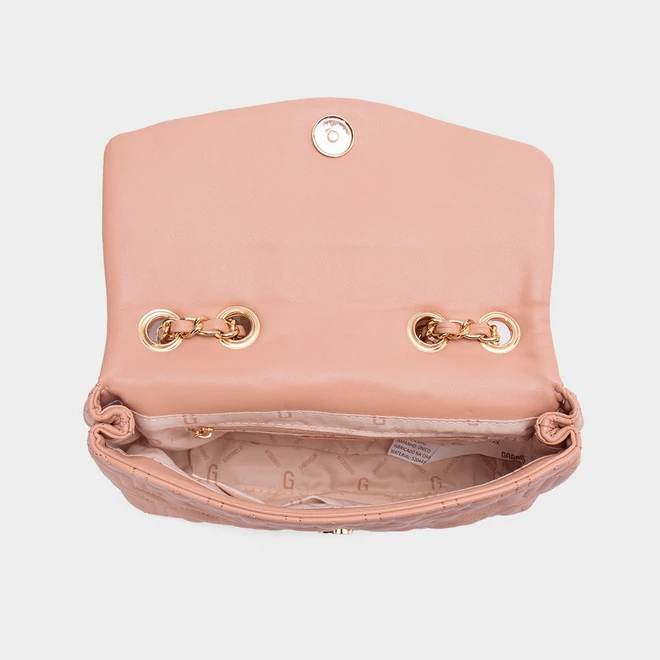 Bolsa Envelope Pequena Gabriela Monograma Rosa