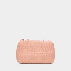 Bolsa Envelope Pequena Gabriela Monograma Rosa