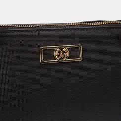 Bolsa Shopping Bag Gabriela Grande Texturizada Preto & Caramelo