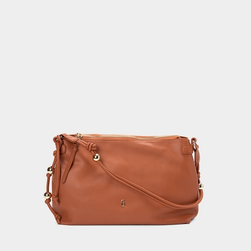 Bolsa Soft Gabriela Detalhes Esferas Caramelo