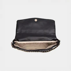 Bolsa Envelope Média Gabriela Monograma Preto