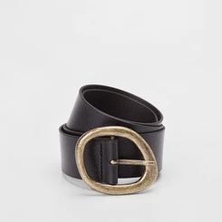 Cinto Feminino Gabriela Fivela Estilizada Preto