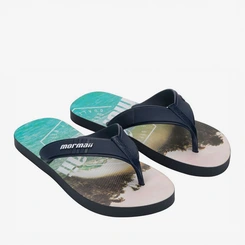 Chinelo Mormaii Tropical Graphi Azul & Verde