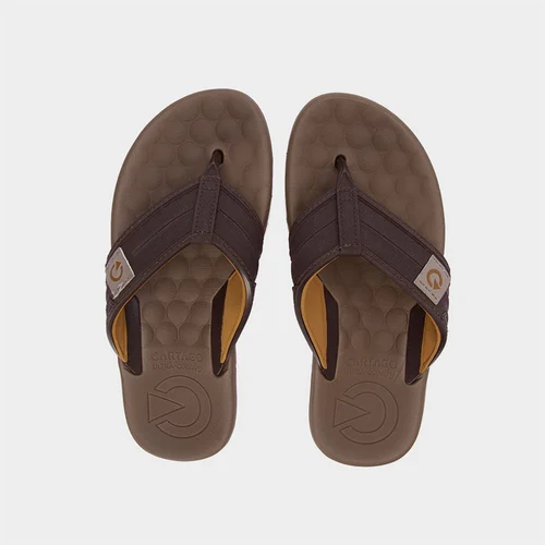 Chinelo Masculino Cartago Ultra Conforto Marrom