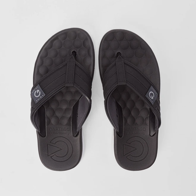 Chinelo Cartago Sintra Cinza & Preto