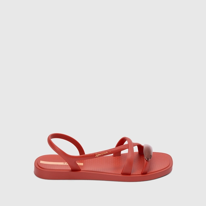 Sandália Rasteira Ipanema Go Chic Vermelho