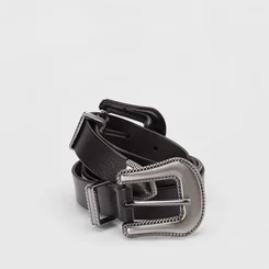 Cinto Feminino Gabriela Fivela Dupla Country Preto