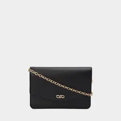 Bolsa Transversal Penélope Pequena Alça Corrente Preto