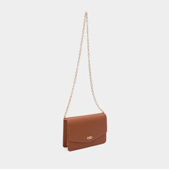 Bolsa Envelope Corrente Gabriela Essencial Marrom