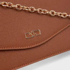 Bolsa Envelope Corrente Gabriela Essencial Marrom