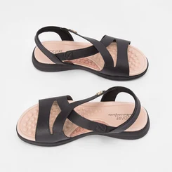 Sandália Modare Flatform Tira Cruzada Preto