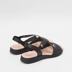 Sandália Modare Flatform Tira Cruzada Preto