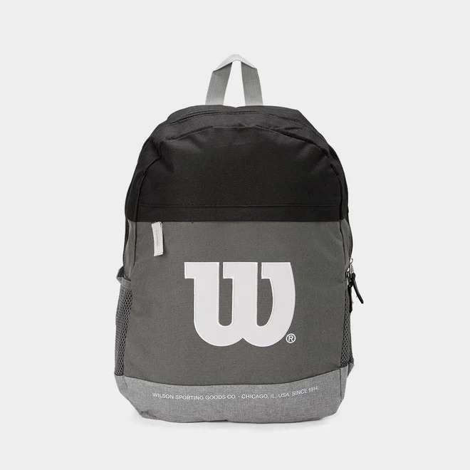 Mochila Wilson Esportiva Bolso Maxi Cinza & Preta