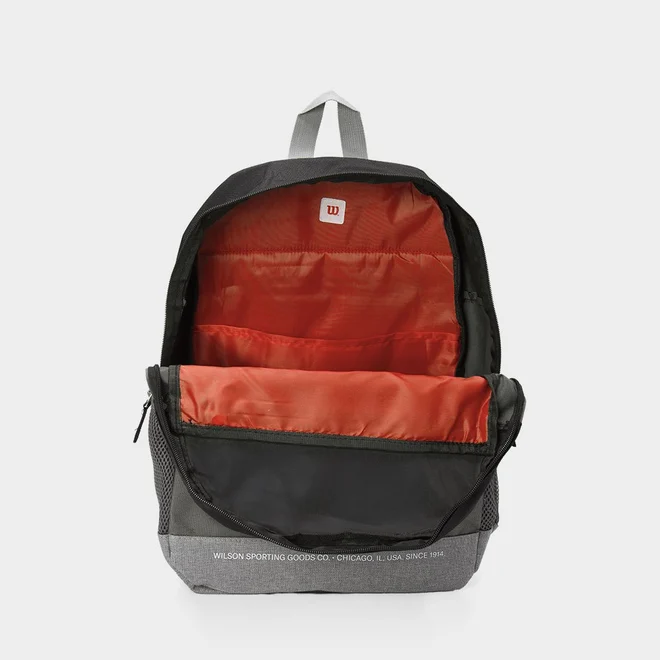 Mochila Wilson Esportiva Bolso Maxi Cinza & Preta
