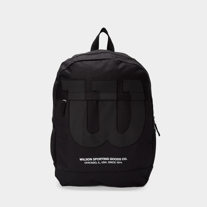 Mochila Wilson Esportiva Logo Maxi Frontal Preta