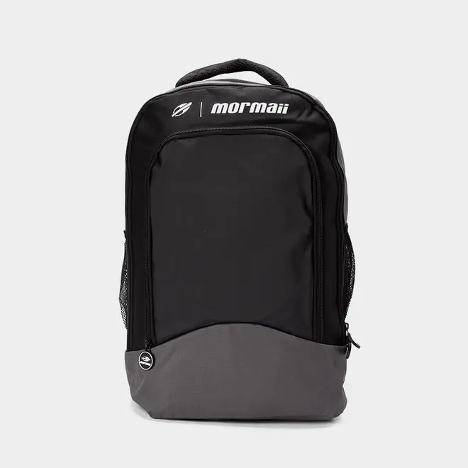 Mochila Mormaii 2 Zíperes Bolso Frontal Preto & Cinza