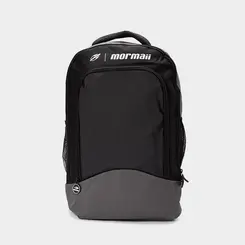 Mochila Mormaii 2 Zíperes Bolso Frontal Preto & Cinza