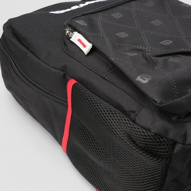 Mochila Wilson Bolso Frontal Vermelho & Preto