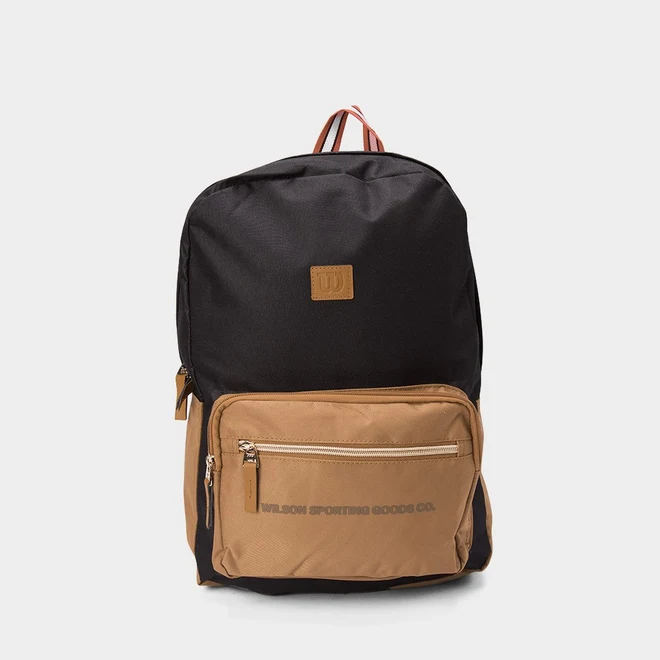 Mochila Wilson Bolso Frontal Basic Caramelo & Preto