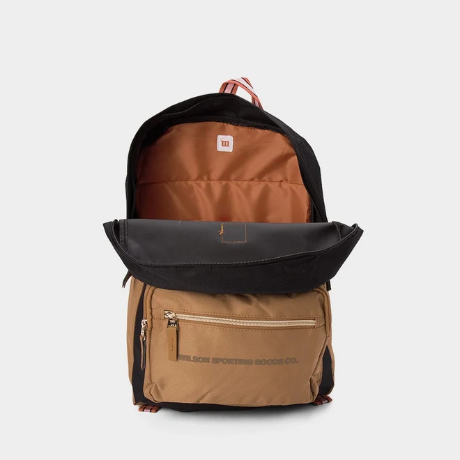 Mochila Wilson Bolso Frontal Basic Caramelo & Preto