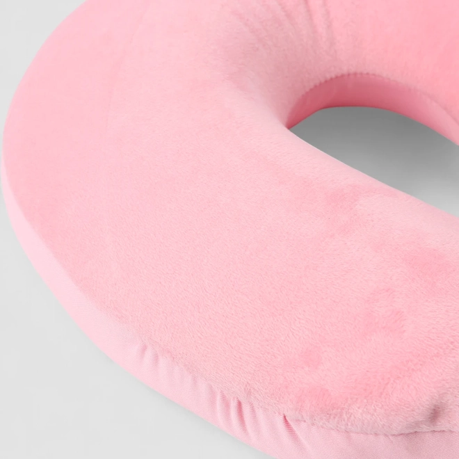 Almofada de Pescoço STZ Com Botão Rosa
