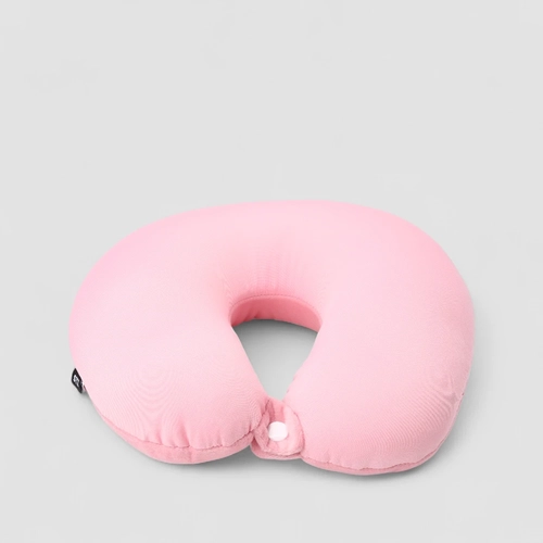 Almofada de Pescoço STZ Com Botão Rosa
