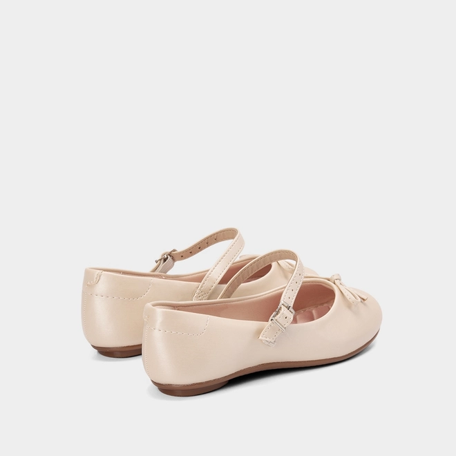 Sapatilha Boneca Infantil Molekinha Laço Off White