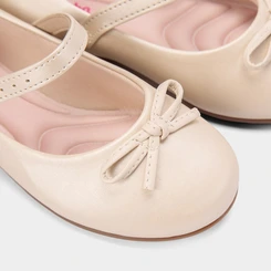 Sapatilha Boneca Infantil Molekinha Laço Off White