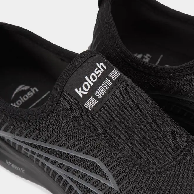 Tênis Esportivo Feminino Kolosh Knit Preto