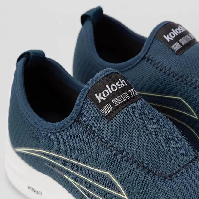 Tênis Kolosh Sport Style Feminino Slip On Azul