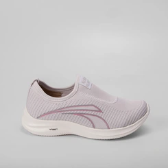 Tênis Esportivo Feminino Kolosh Knit Rosa & Cinza