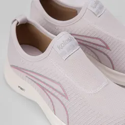 Tênis Esportivo Feminino Kolosh Knit Rosa & Cinza