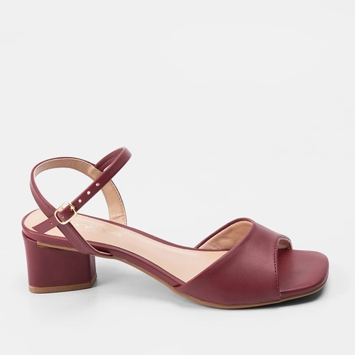 Vista 2 Sandália Penélope Salto Geométrico Decote Preto PENÉLOPE Preto