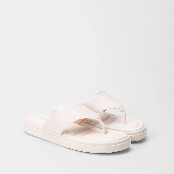 Tamanco Feminino Gabriela Tira Larga Off White