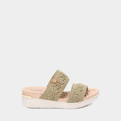 Tamanco Feminino Modare Ultraconforto Crochê Verde