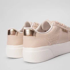Tênis Kolosh Century Casual Flatform Feminino Logo Nude