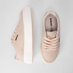 Tênis Kolosh Century Casual Flatform Feminino Logo Nude