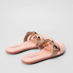 Rasteira Modare Flat Tira Tripla Efeito Bold Verde
