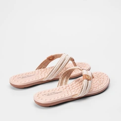 Rasteira Modare Tiras de Dedo Tressê Off White
