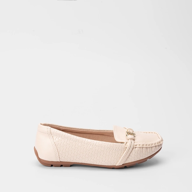 Mocassim Modare Ultraconforto Textura Tressê Off White