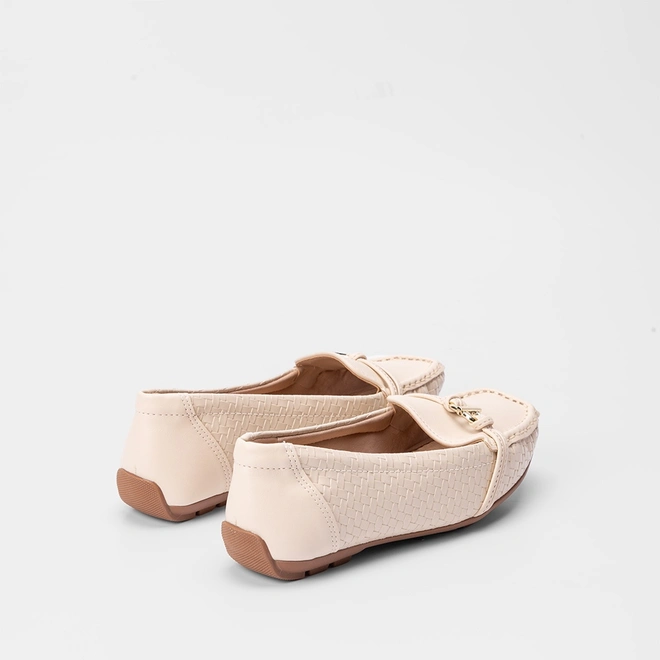Mocassim Modare Ultraconforto Textura Tressê Off White