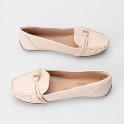 Mocassim Modare Ultraconforto Textura Tressê Off White