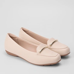 Mocassim Modare Ultraconforto Aplicação Off White