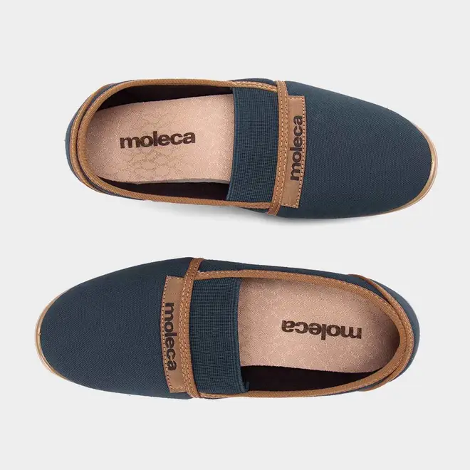 Sapatilha Feminina Moleca Detalhe Elástico Marinho