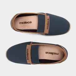 Sapatilha Feminina Moleca Detalhe Elástico Marinho