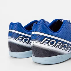 Chuteira Futsal Umbro Force Detalhe Perfuros Azul