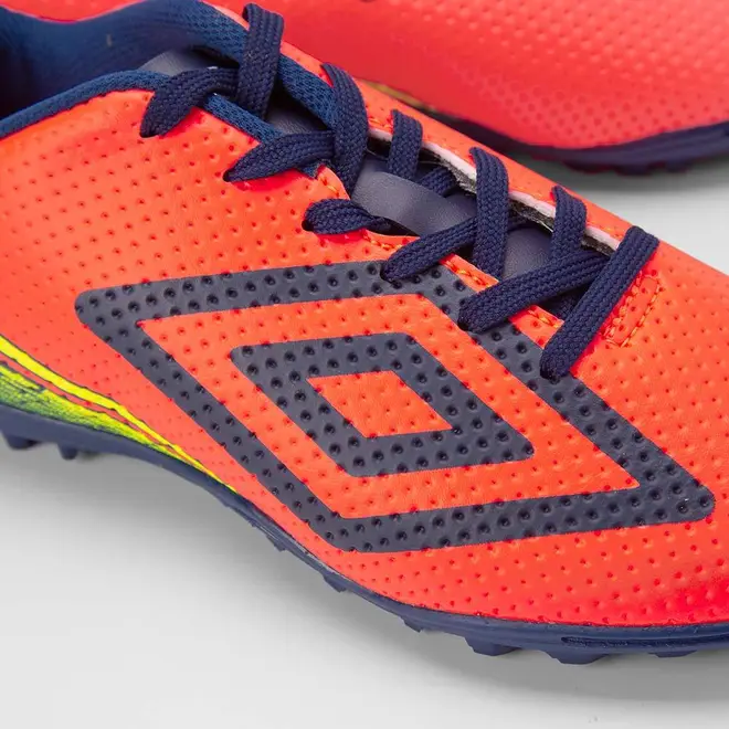 Chuteira Society Umbro Force Amarelo & Laranja